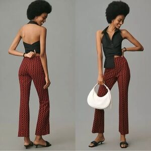 Maeve Knit Kick Flare Cropped Pant